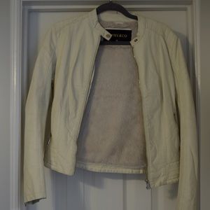Jophy & Co Off-White Leather Jacket